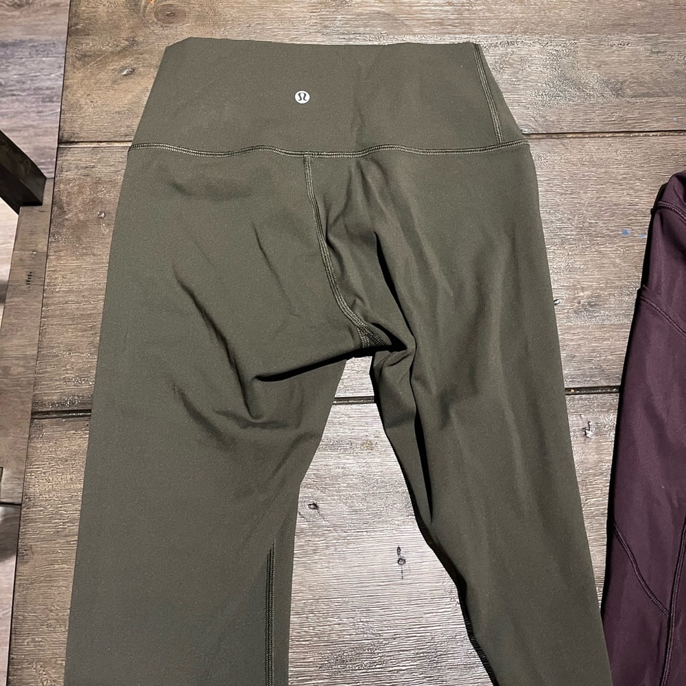 Green lulu leggings